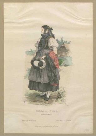 "Mädchen aus Brigach, Schwarzwald."