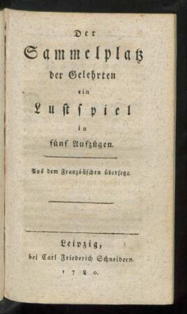 Der Sammelplatz der Gelehrten