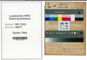 Entnazifizierung Peter Eppels, geb. 12.08.1900 (Polier)