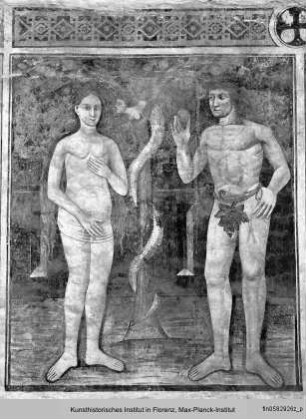 Freskenzyklus mit biblischen Szenen : Adam und Eva