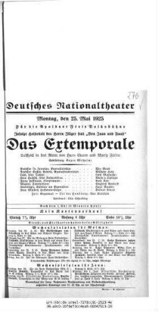 Das Extemporale