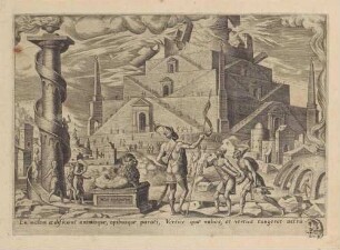 Der Turmbau zu Babel, Blatt 3 aus der Folge "Das Unglück des jüdischen Volkes"