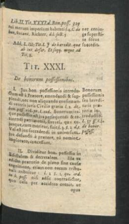 Tit. XXXI. De bonorum possessionibus