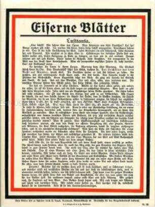 Eiserne Blätter Nr. 23 - Lusitania