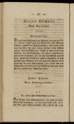 Erstes Kapitel. Vom Küchengartenbau.
