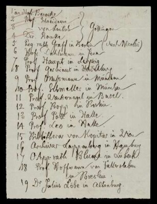 Brief von Jacob Grimm an Dieterichsche Buchhandlung, Göttingen