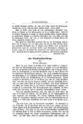 Zur Simultanschul-Frage