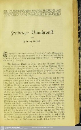 Freiberger Bauchronik