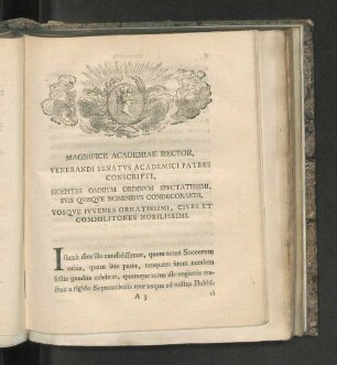 [Rede zum Amtsantritt des Gustav Tertius.]