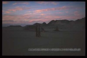 Vermessung bei Sonnenuntergang