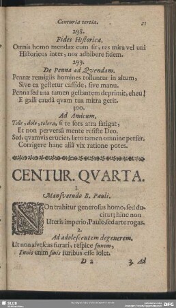 Centur. Quarta