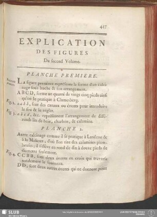 Explication Des Figures Du second Volume