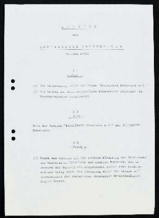 Satzung des Sozialwerks der Universität Hohenheim 1969-1975 [386]