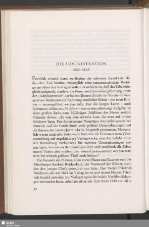 Die Administration : 1823–1829