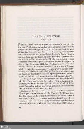 Die Administration : 1823–1829