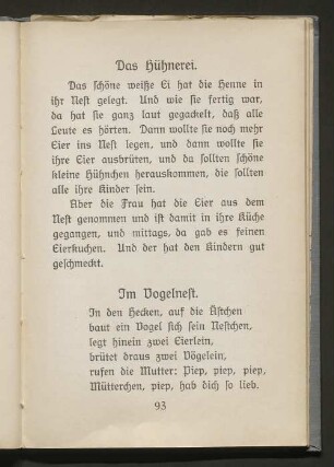 Das Hühnerei.
