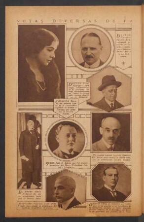 Notas diversas de la actualidad del país
