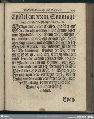 [Am XXIII. Sonntage nach Trinitatis]