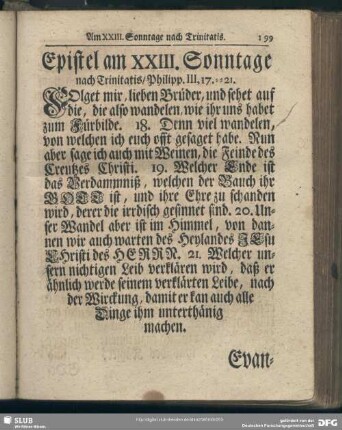 [Am XXIII. Sonntage nach Trinitatis]