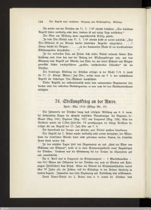 24. Stellungskrieg an der Ancre