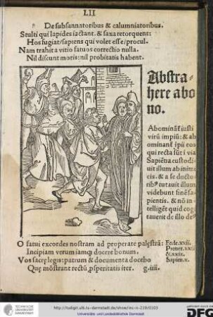 De subsannatoribus et calumniatoribus.