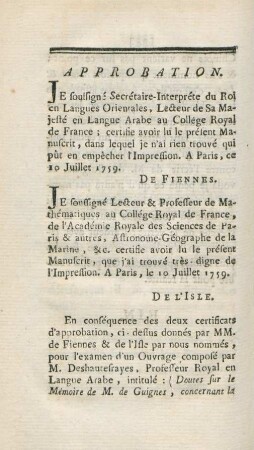 Approbation