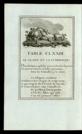 Fable CLXXIII. Le Gland Et La Citrouille.