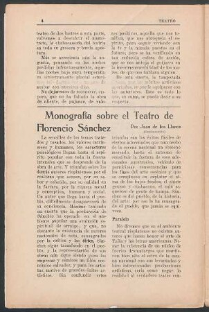 Monografía sobre el teatro de Florencio Sánchez : (Continuación)