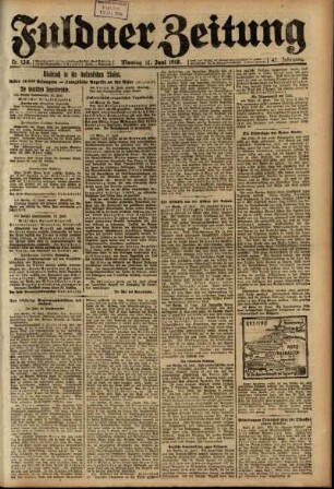 Ausgabe vom Montag, den 17. Juni 1918.