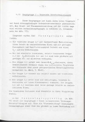 4.13 Hauptgruppe 2 - Tonreiche Unterbodenhorizonte