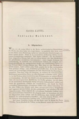 Erstes Kapitel. Indische Baukunst.