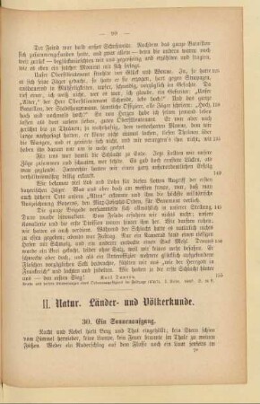 II. Natur. Länder- und Völkerkunde
