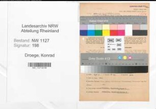 Entnazifizierung Konrad Droege , geb. 17.02.1888 (Stadtoberinspektor)
