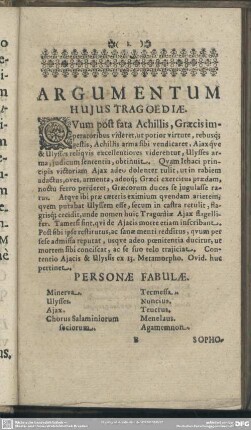 Personae Fabulae