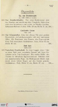 Ölgemälde (Nr. 813-815)