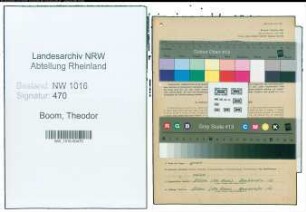 Entnazifizierung Theodor Van Den Boom , geb. 15.12.1903 (Maurer)