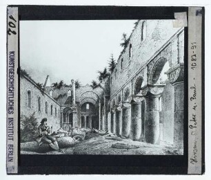 Hirsau, Klosterkirche, St. Peter und Paul,unbekannt, Ansicht der Klosterruine Hirsau (Druck, unidentifiziert) : Ansicht, Druckgrafik