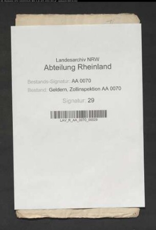 Anstellung des Wilhelm Gisbertz als Steuerempfänger zu Kessel