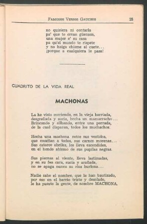 Machonas : Cuadrito de la vida real