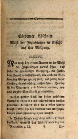 Das Receptschreiben : Nach einem zweckmäßigern Plan vorgetragen, und mit vielen zergliederten Exempeln praktisch erläutert, 3
