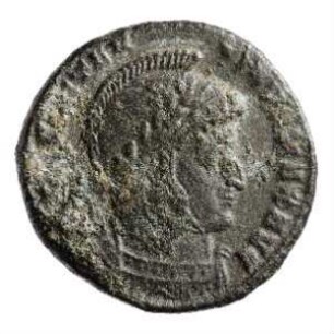 Münze, Follis, Aes 3, 318 - 319 n. Chr.