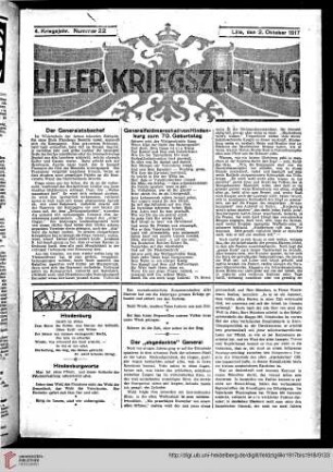 Hefte 22-31, Oktober 1917