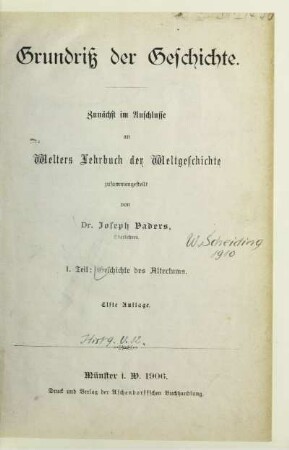 Teil 1: Geschichte des Altertums