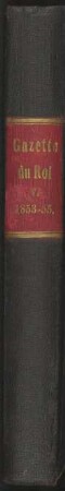 Gazette du Roi : 006, 1853-1855