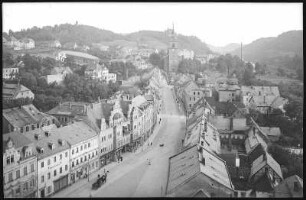 Waldheim. Blick vom Rathausturm auf Waldheim