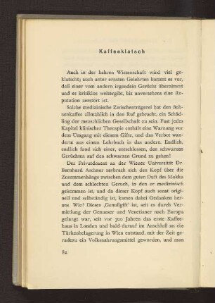 Kaffeeklatsch