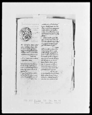 Biblia latina, pars 2 — Initiale O, Folio 31recto
