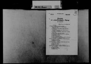Protokoll der 38. Sitzung der Bundesrats-Session 1904, 18.11.1904.