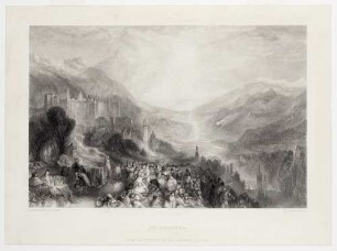 Heidelberg, Schloss und Stadt von Osten