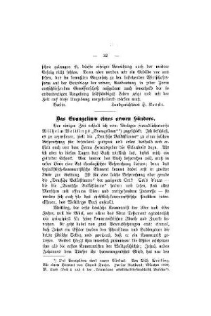 Das Evangelium eines armen Sünders